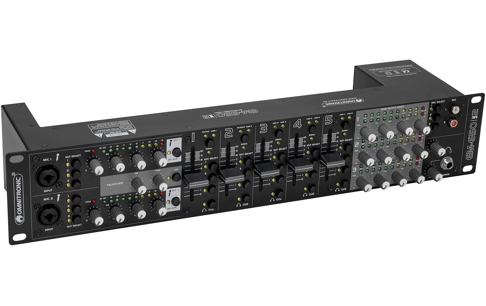 Omnitronic EM-650B MK2 Entertainment-Mixer