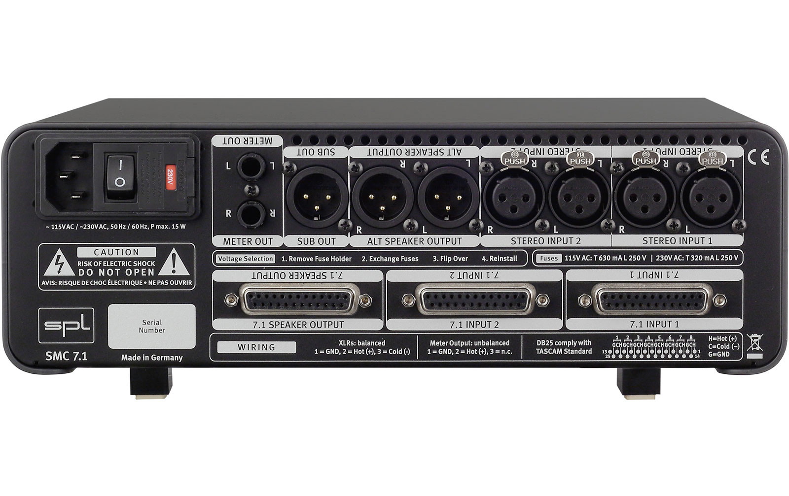 SPL SMC 7.1 Surround Monitor Controller, schwarz