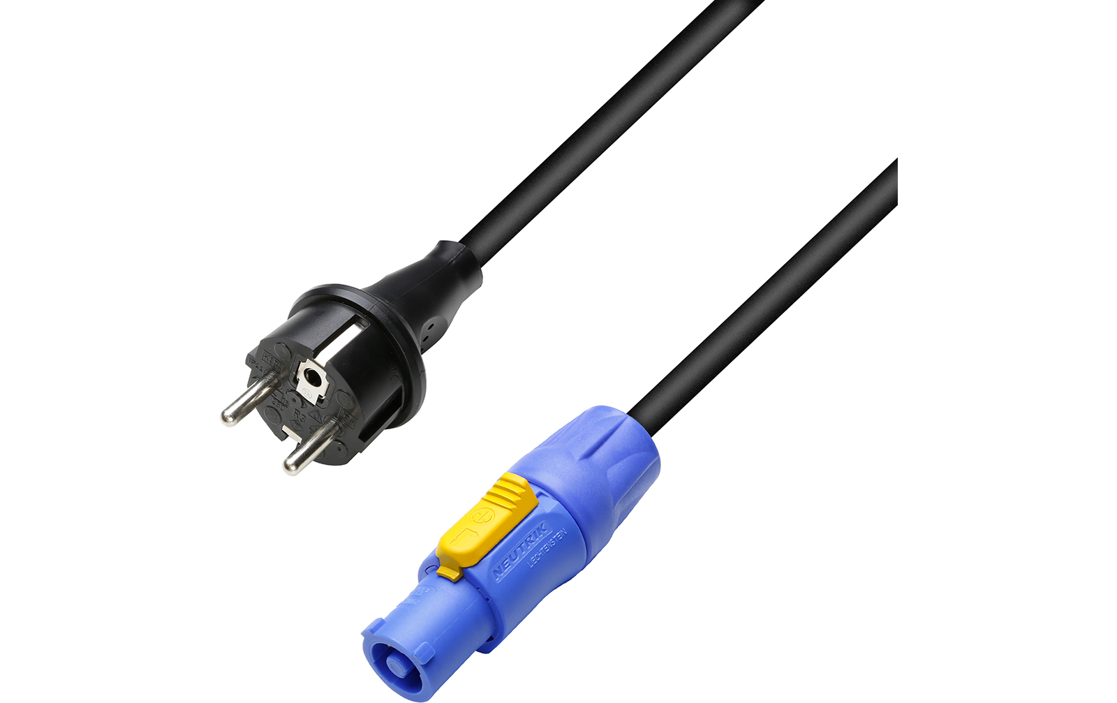 Adam Hall 8101 PCON 0500 - Netzkabel CEE 7/7 - Powercon 1.5 mm² 5 m