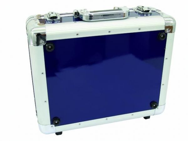 Roadinger CD-Case ALU Digital-Booking abgerundet blau