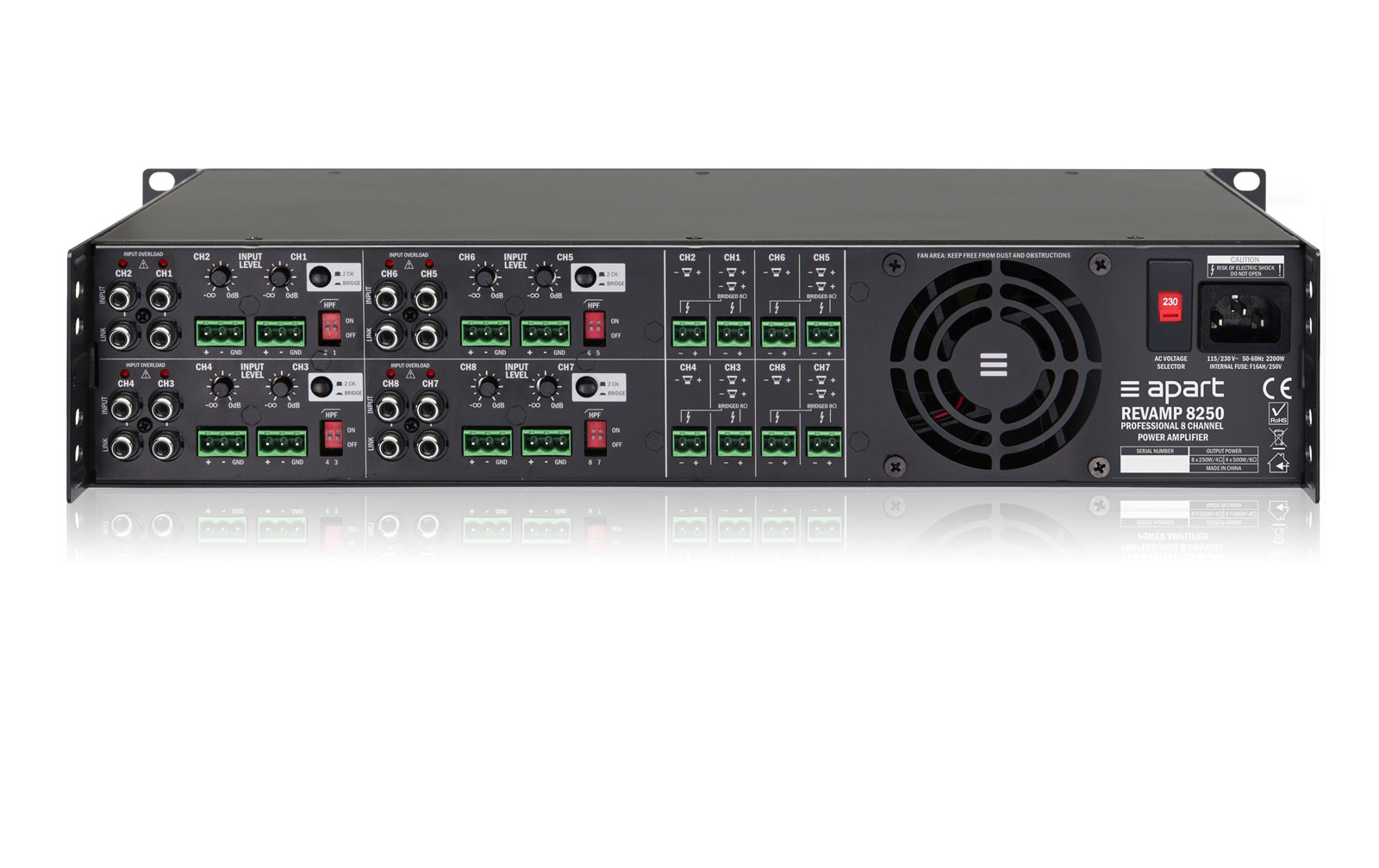 Apart Audio REVAMP8250 Leistungsvertärker by Biamp Systems