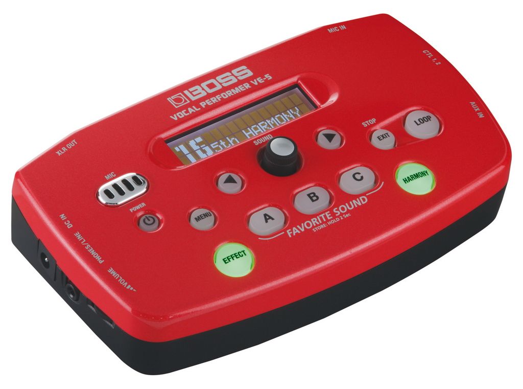 Boss VE 5 Vocal Performer red