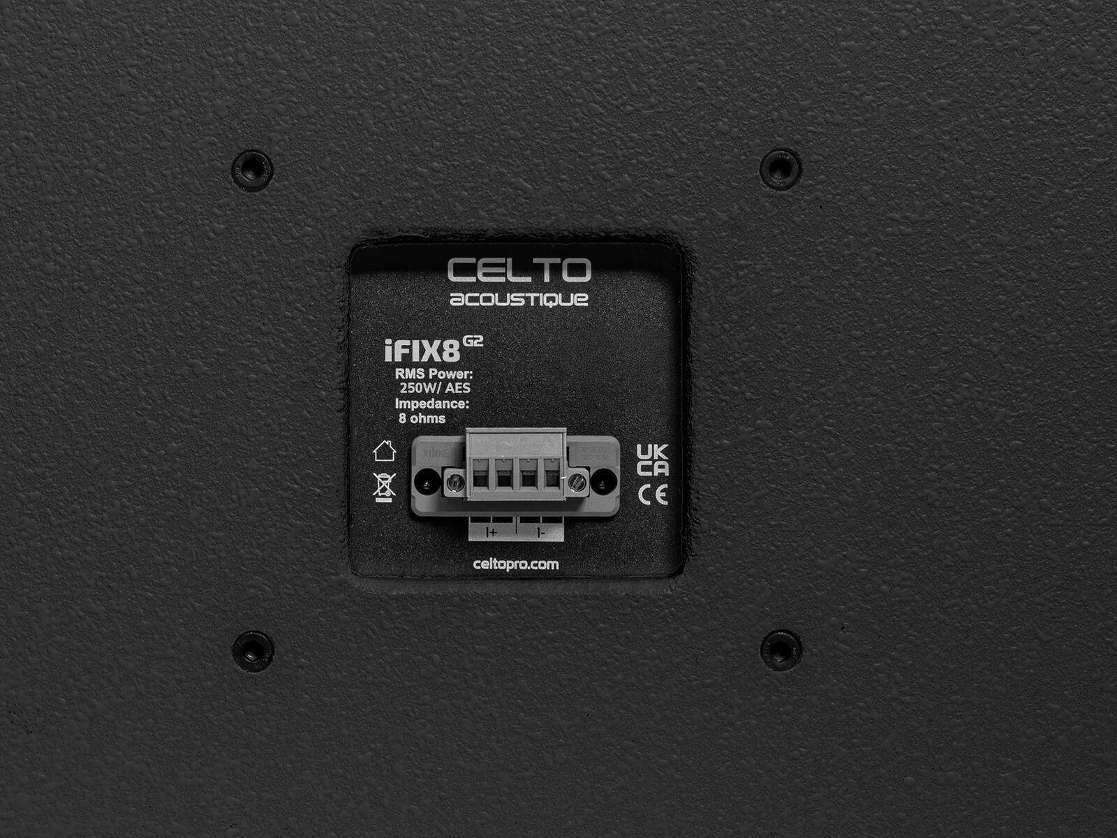 Celto iFIX8 G2 2-Wege Koaxial Lautsprecher schwarz