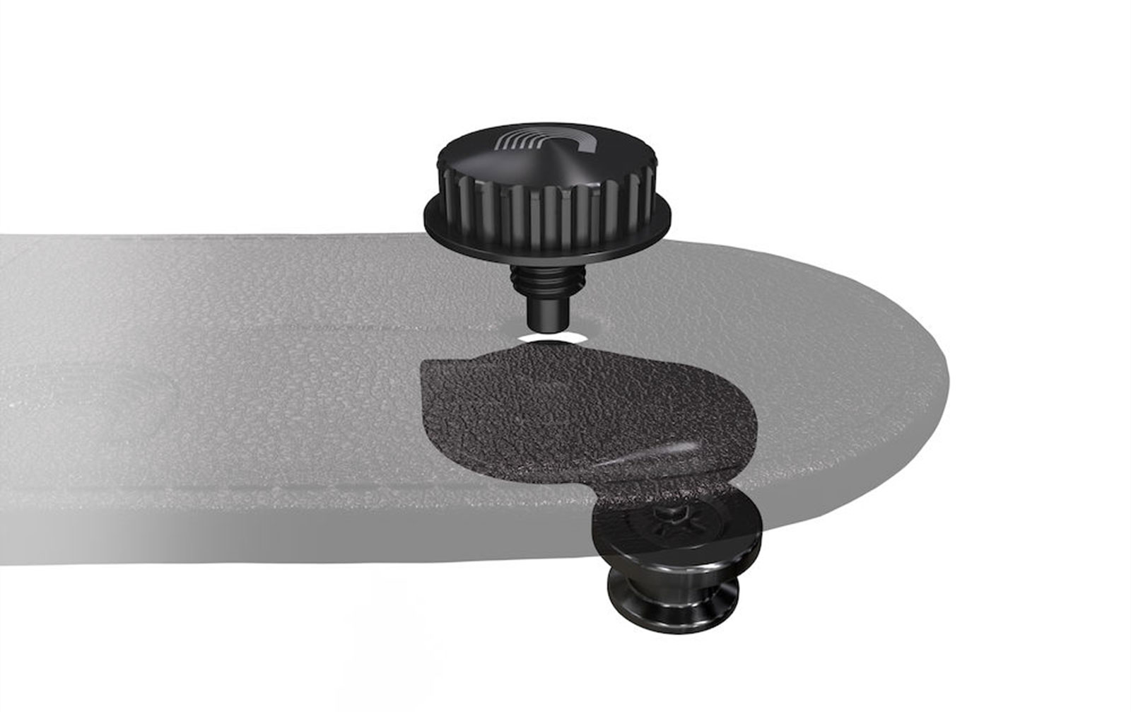 D'Addario Universal Strap Lock System, Black