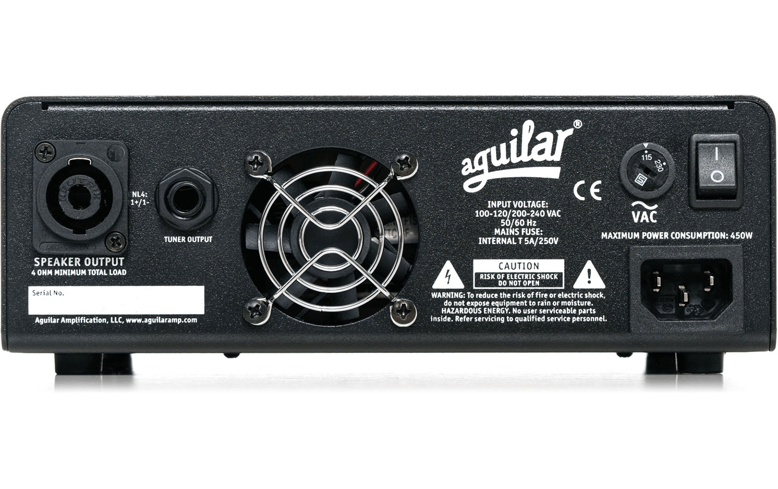 Aguilar Tone Hammer 350, Bass Verstärker Topteil, 350 Watt