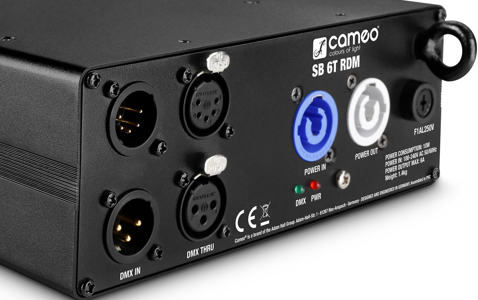Cameo SB 6T RDM - 6-Kanal DMX/RDM Splitter/Booster (3- und 5-Pol)