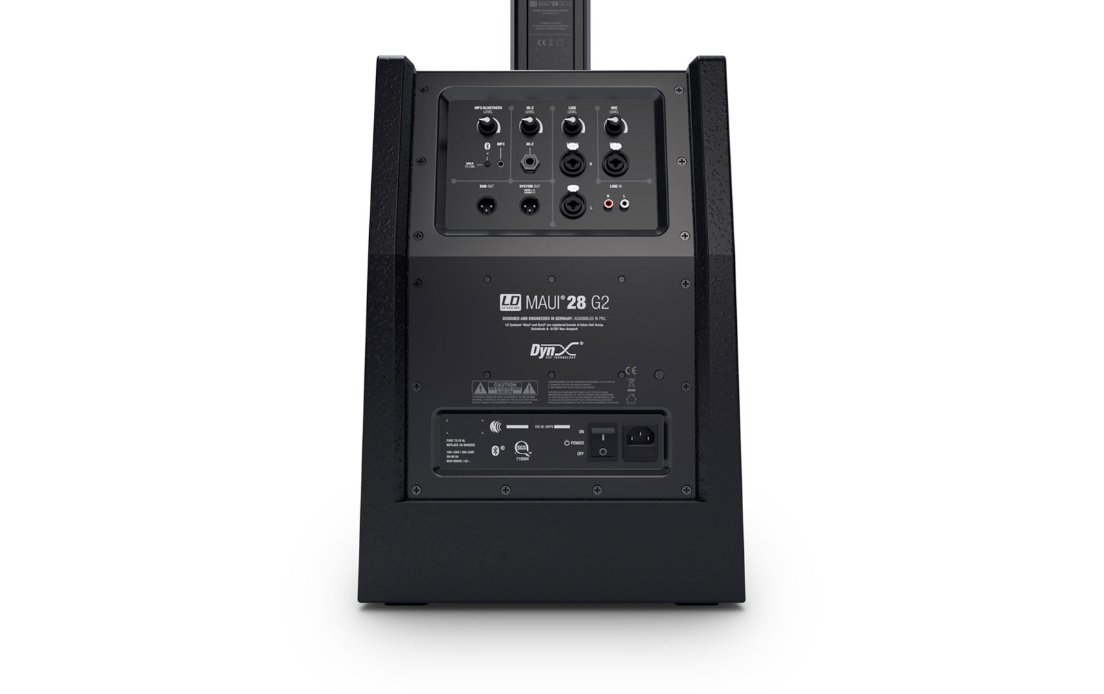 LD Systems MAUI 28 G2 Kompaktes Säulen PA System aktiv mit Mixer und Bluetooth schwarz
