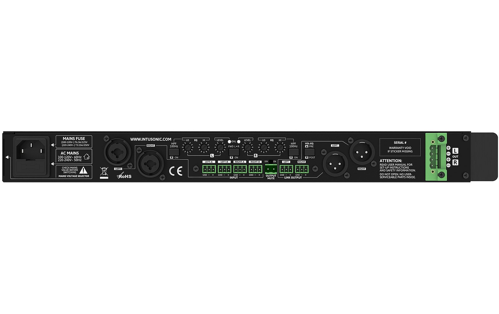 Intusonic 2SDL160 Class-D Verstärker 2x150W