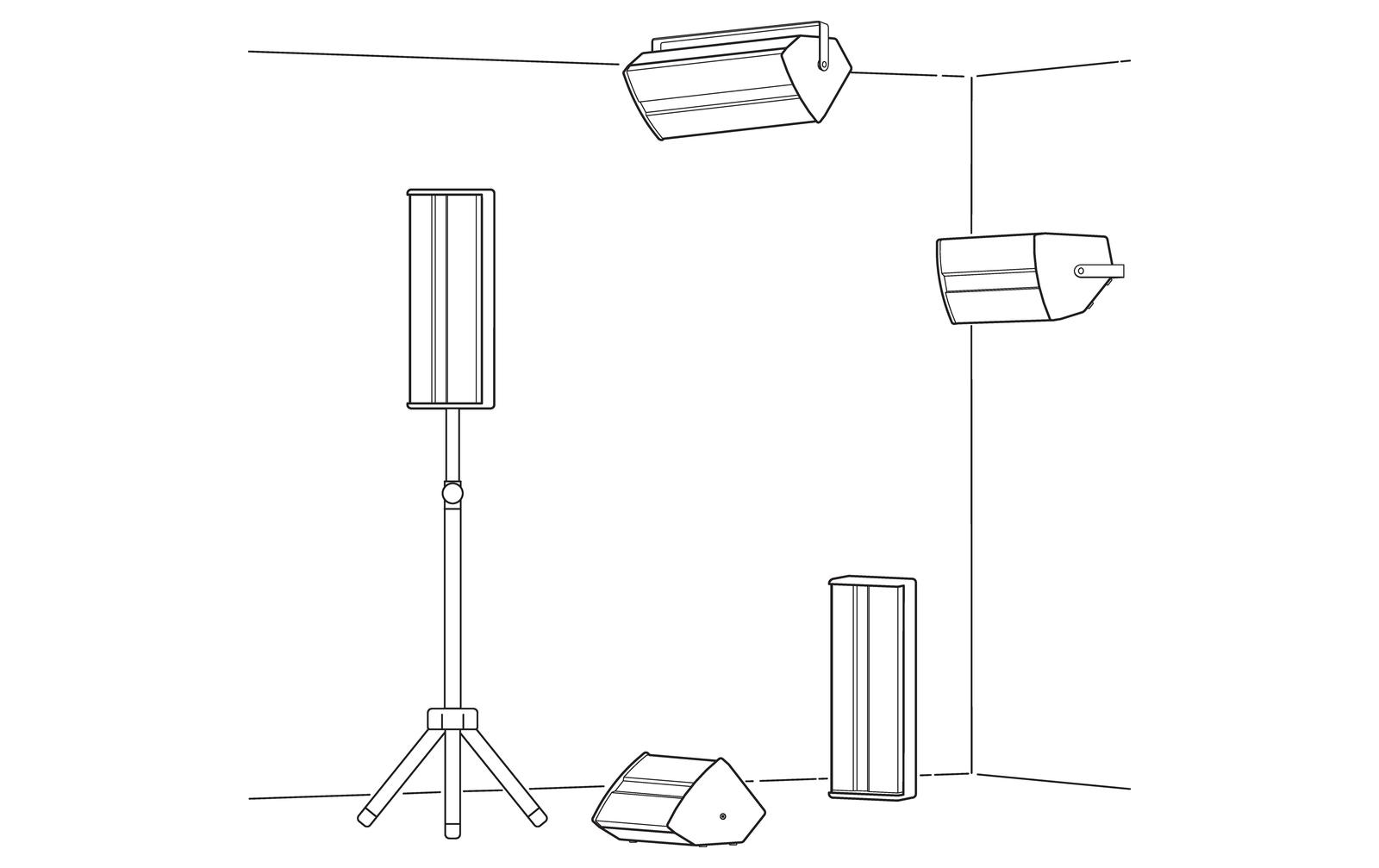 Monacor PAB-308/SW PA-Lautsprecherbox