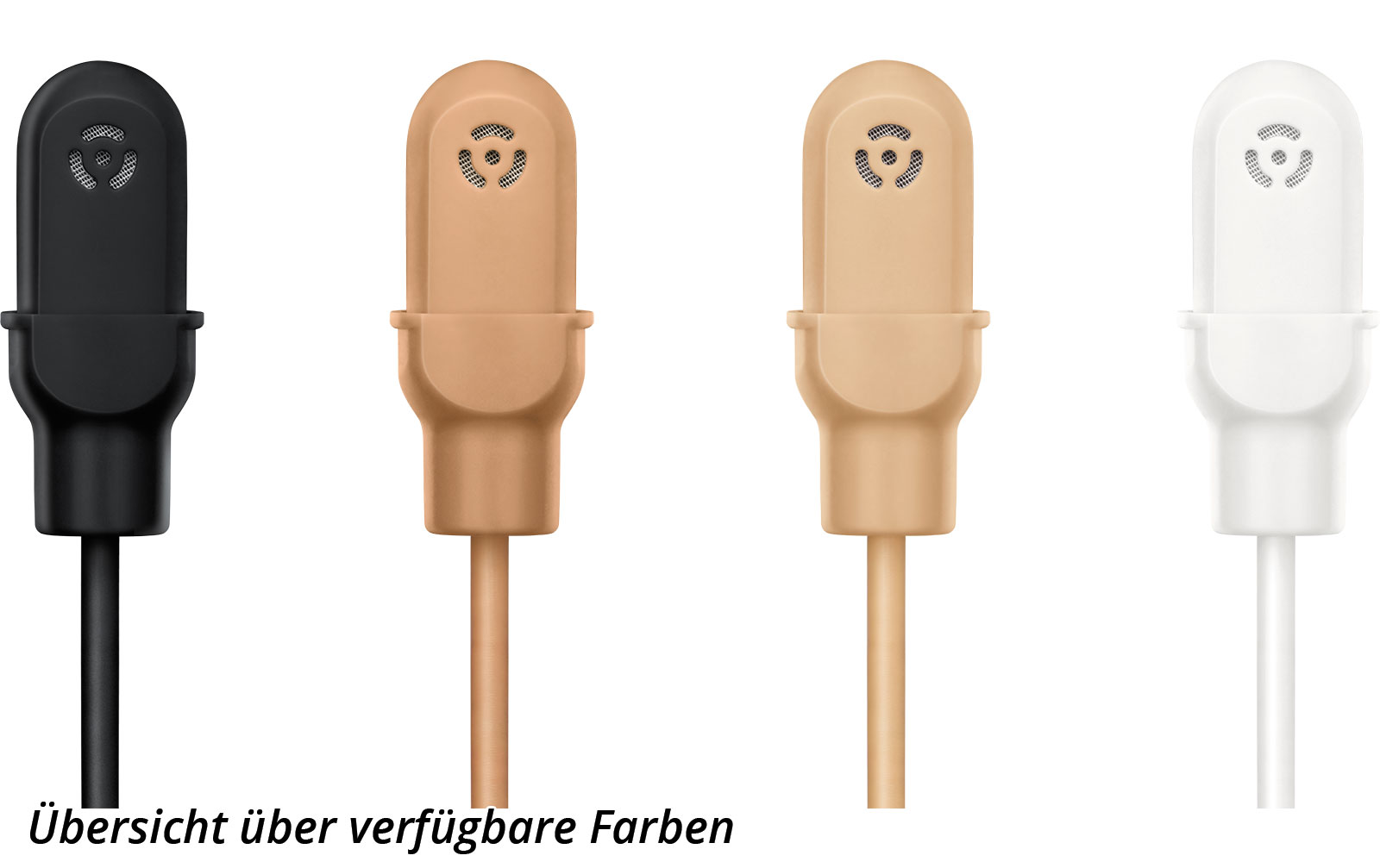 Shure DL4W/O-LM3-A DuraPlex DL4 Lavaliermikrofon, Kugelcharakteristik, LEMO-Stecker, weiss, inkl. Zubehör