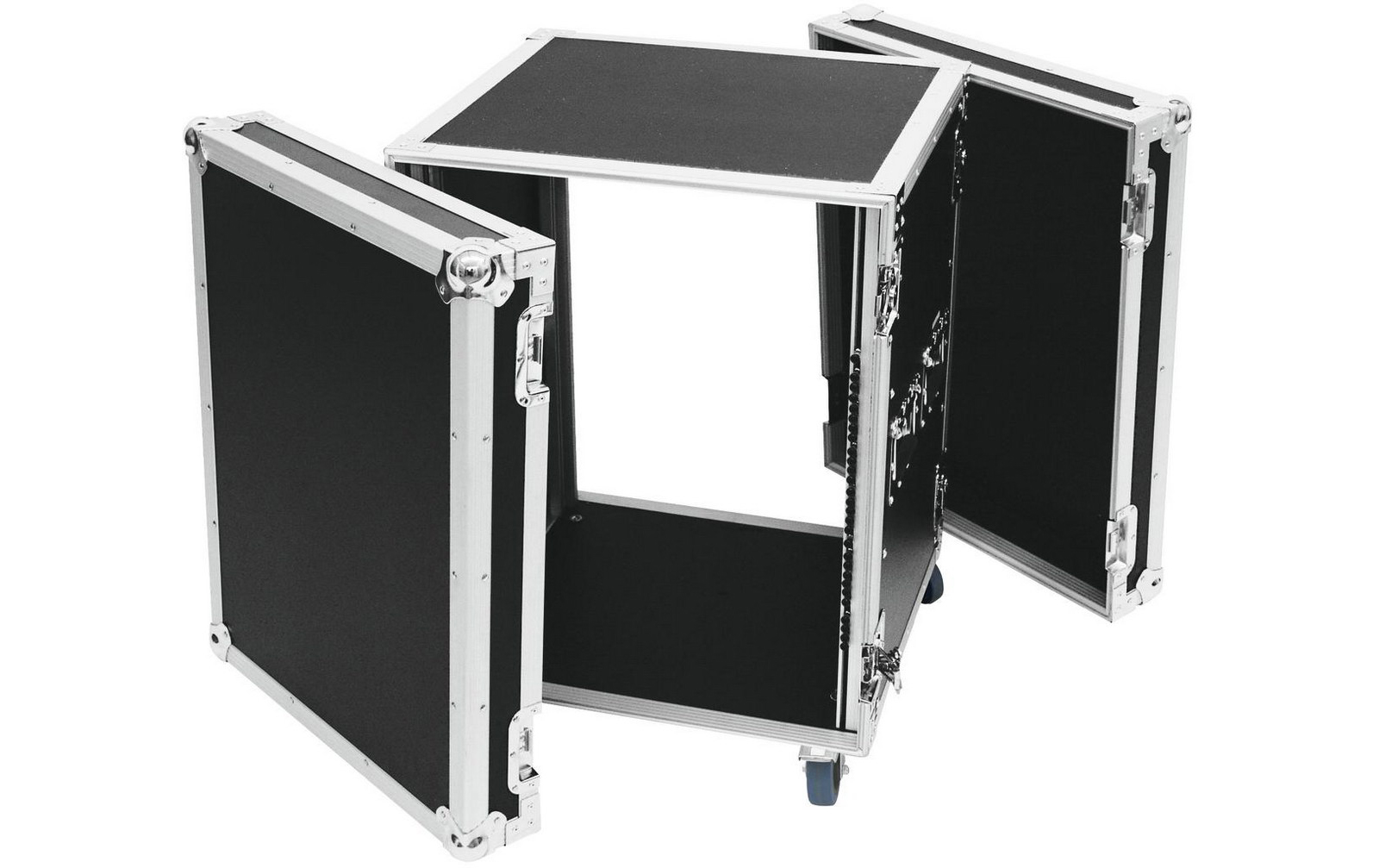 Roadinger Verstärkerrack PR-2, 14HE, 47cm Rollen