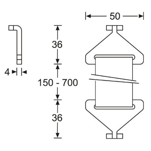 Adam Hall 87983 Spanngurt für 87981 Einbaubuchse