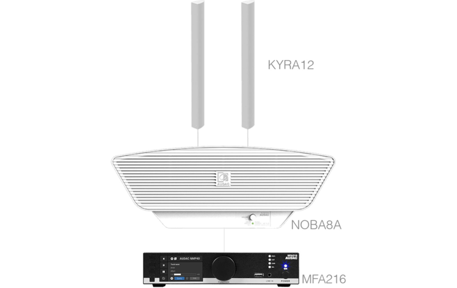 Audac CONGRESS 12.3+ W Zeilenlautsprecher-Set