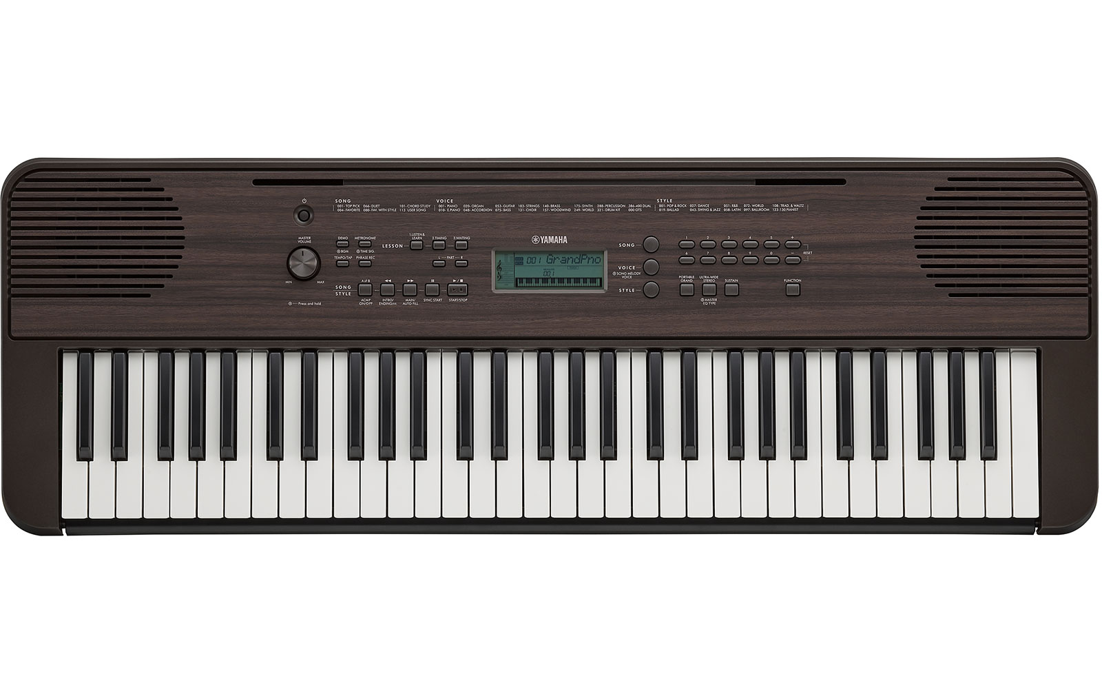 Yamaha PSR-E360 DW Dark Walnut (Dunkler Nussbaum)