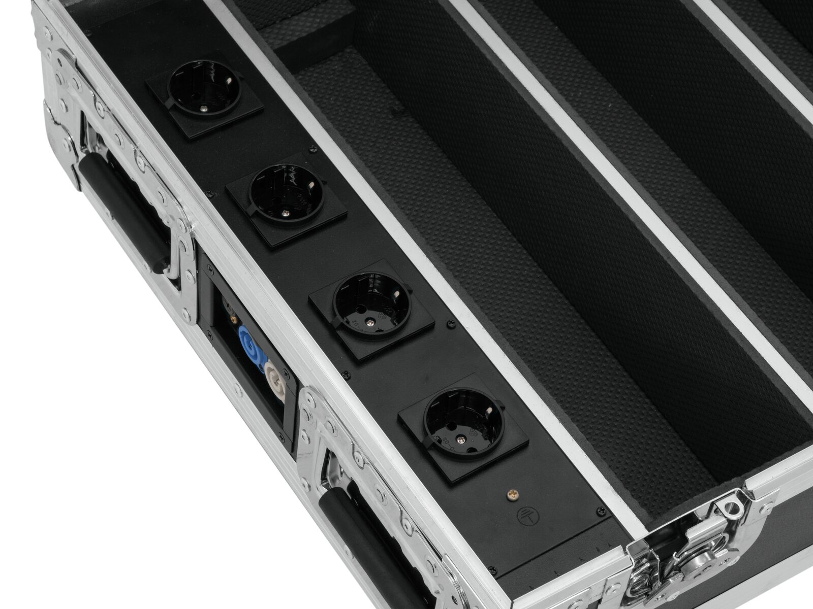Roadinger Flightcase 4x Akku BAR-6 Glow QCL Flex QuickDMX mit La