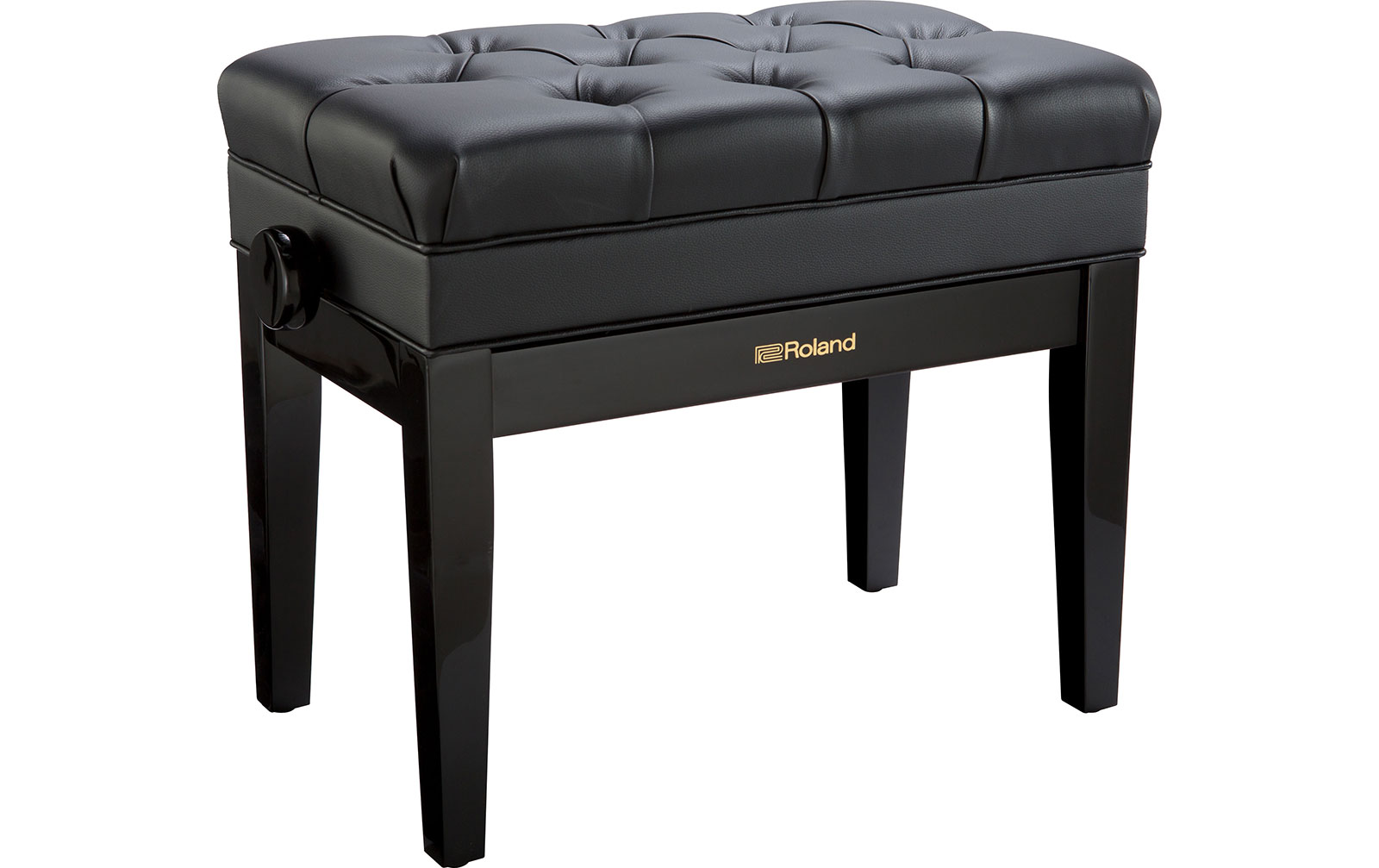 Roland RPB-500PE Klavierbank mit Staufach, Polished Ebony