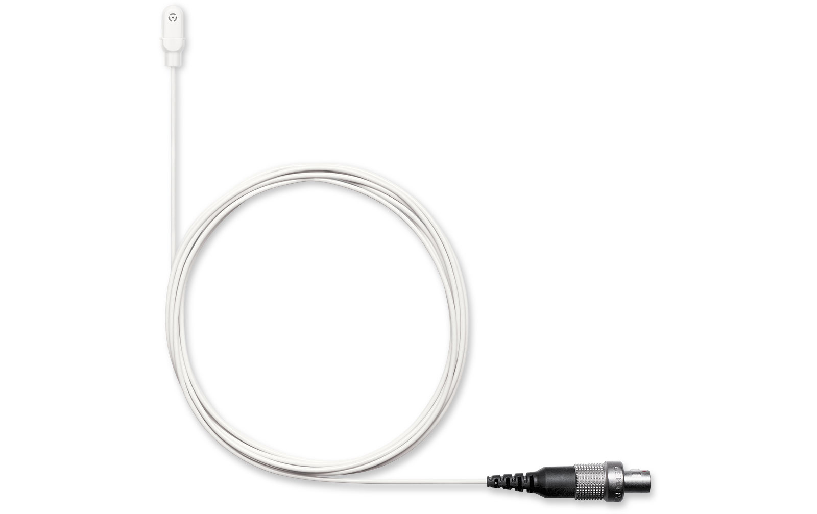 Shure DL4W/O-MTQG-A DuraPlex DL4 Lavaliermikrofon, Kugelcharakteristik, MTQG-Stecker, weiss, inkl. Zubehör