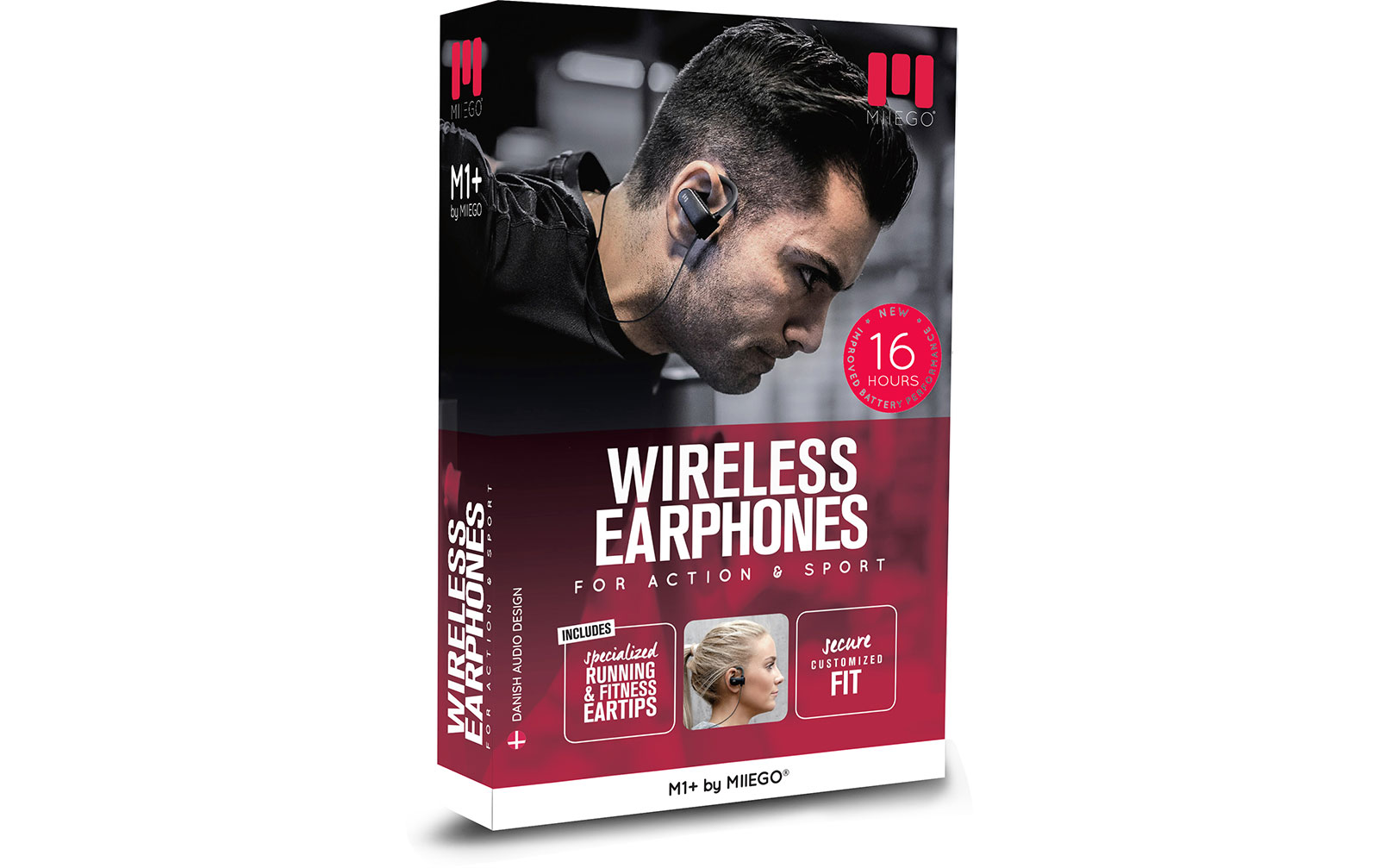 Miiego M1+ - In-Ear Kopfhörer - Schwarz/Grau
