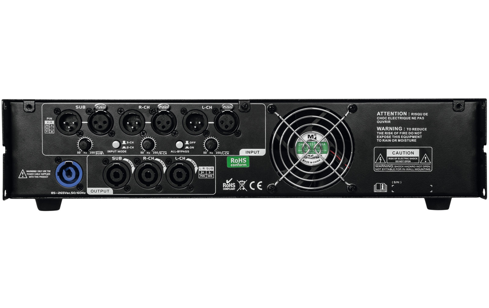 Omnitronic A-3603 Class-D 2.1 Endstufe