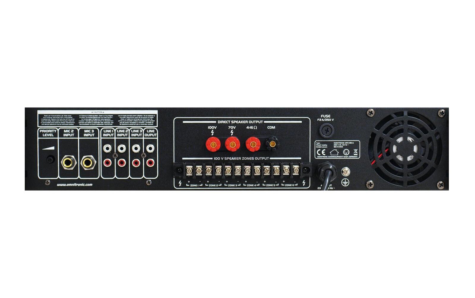 Omnitronic MPZ-180.6 ELA-Mischverstärker