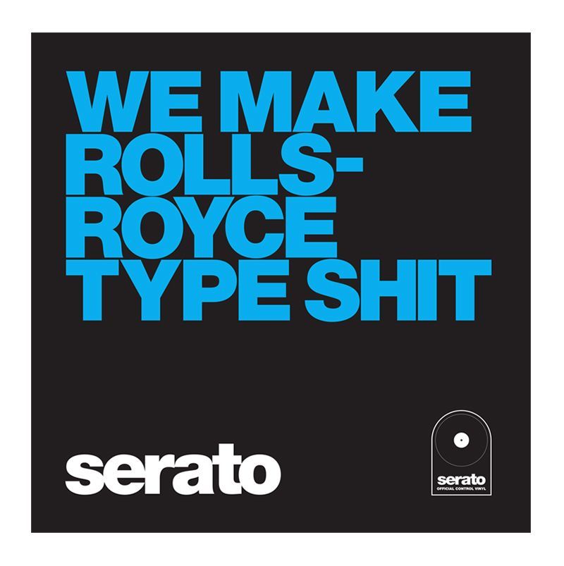 Serato Manifesto, 10" Control Vinyls schwarz, Rolls Royce
