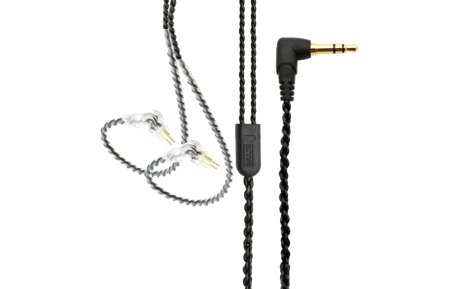 CTM Standardkabel für InEar-Monitore (2-pin), schwarz
