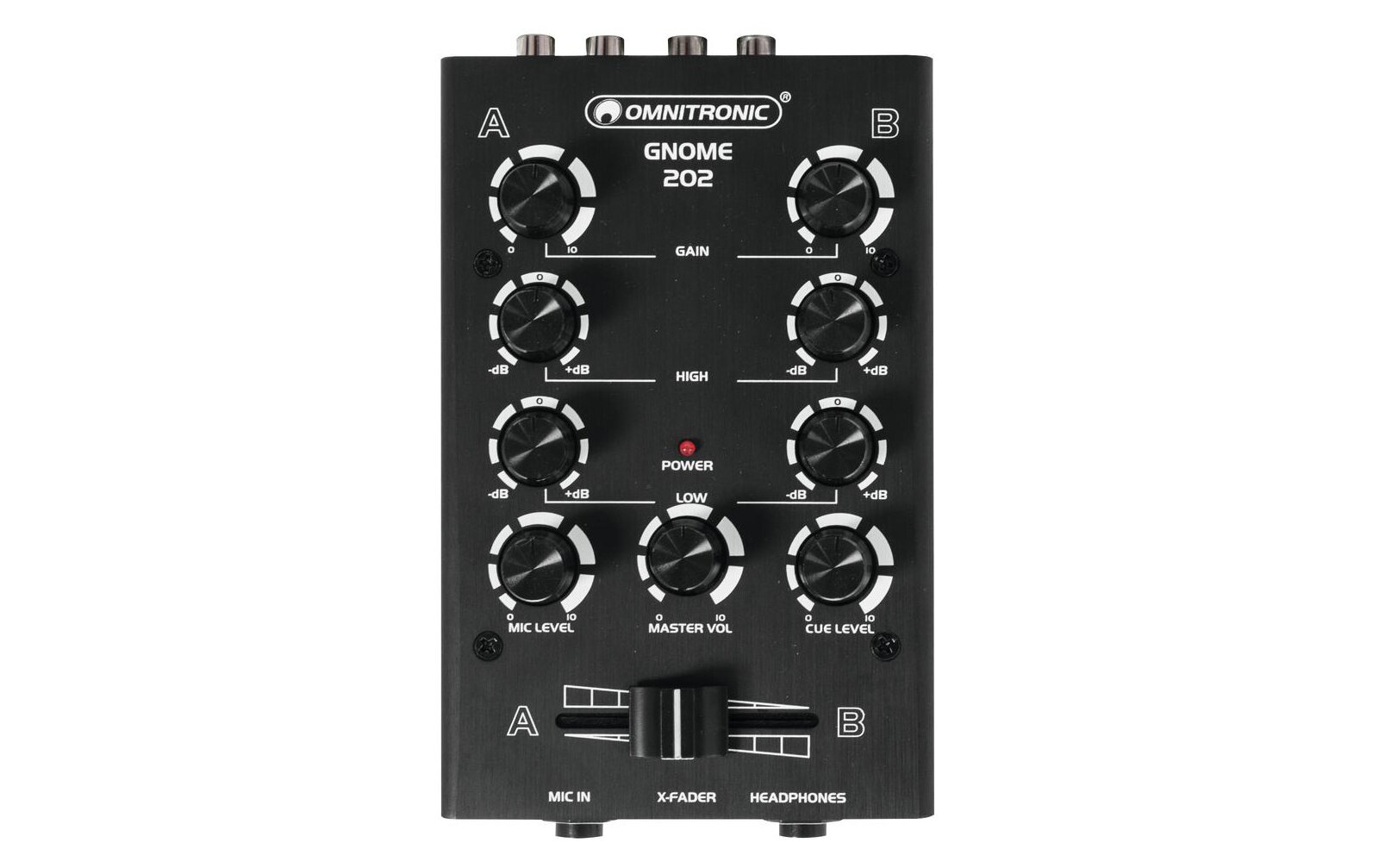 Omnitronic GNOME-202 Mini-Mixer schwarz