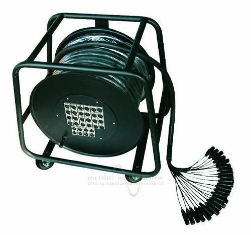 Omnitronic Multicore Stagebox 24/8 30m Trommel