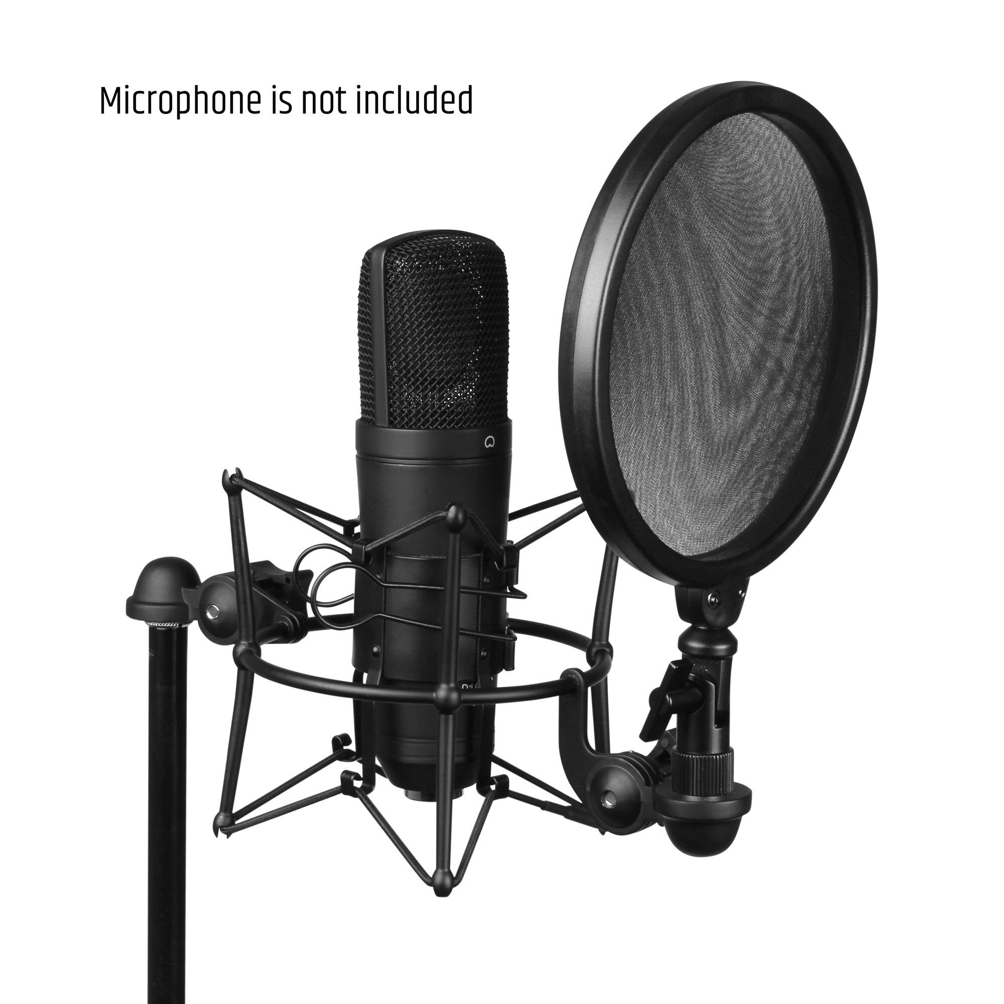 Adam Hall DSM 400 Mikrofonspinne mit Pop Filter
