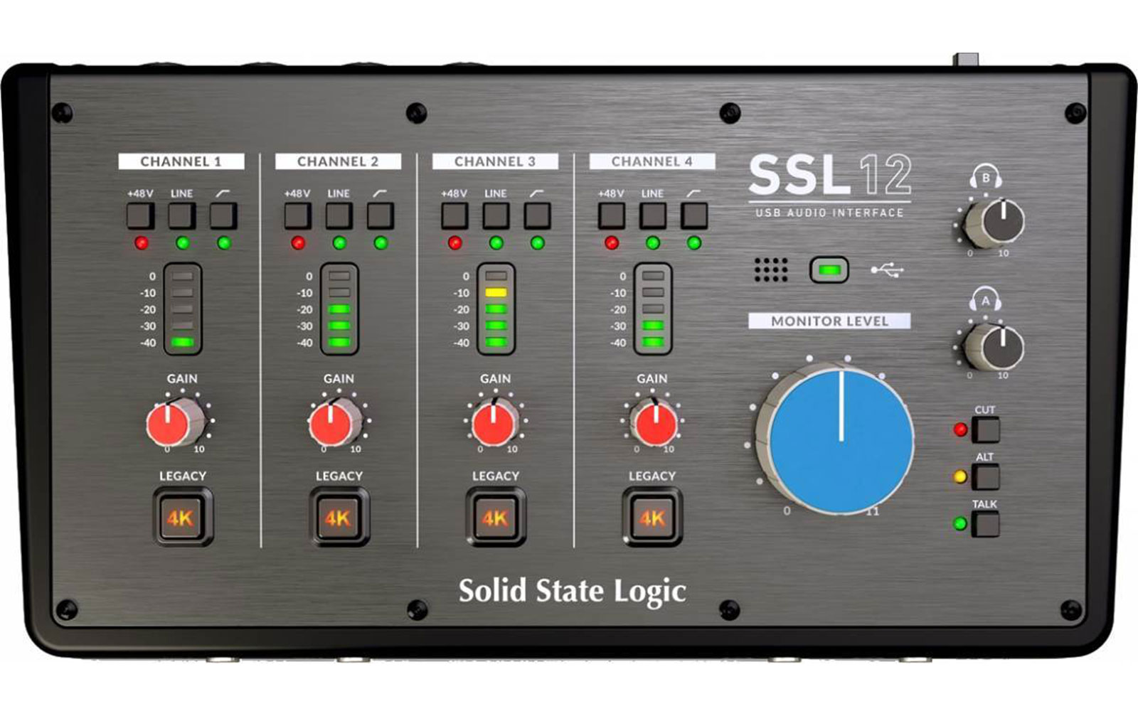 SSL 12 - 12-kanaliges Low Noise USB-C Audio Interface