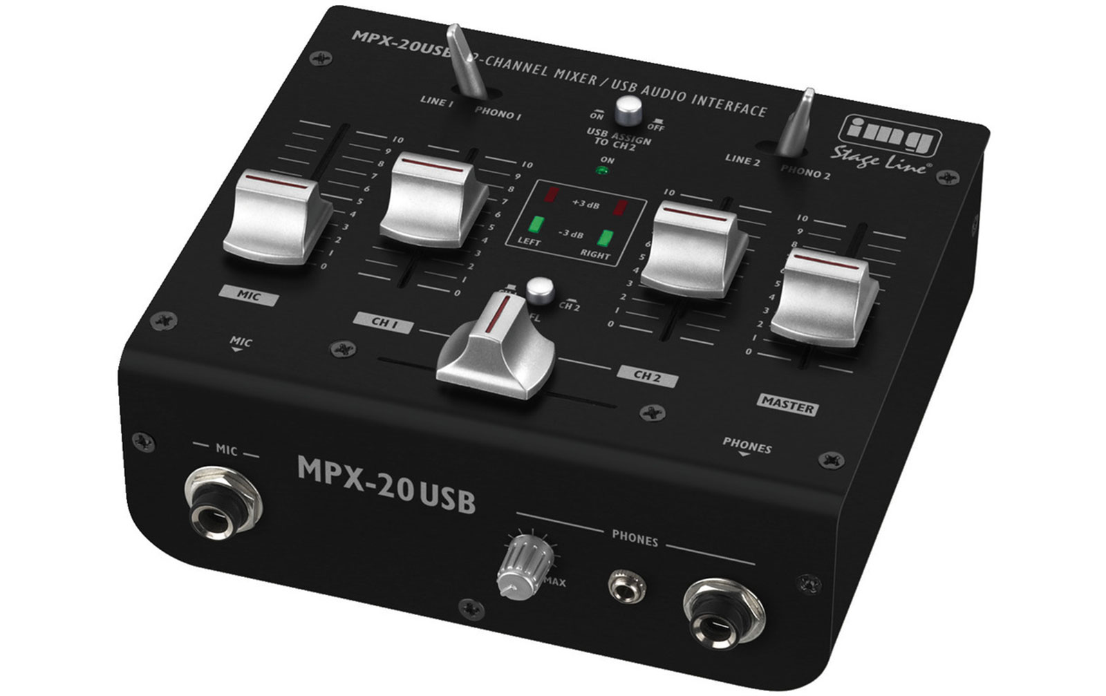 IMG Stageline MPX-20USB Stereo-Mischpult