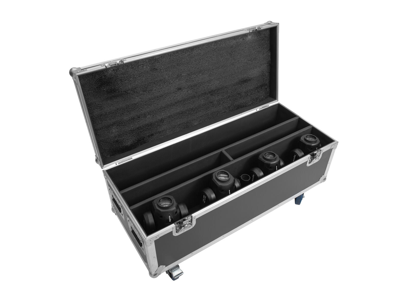 Roadinger Flightcase 2x LED TMH Bar-S120 mit Rollen