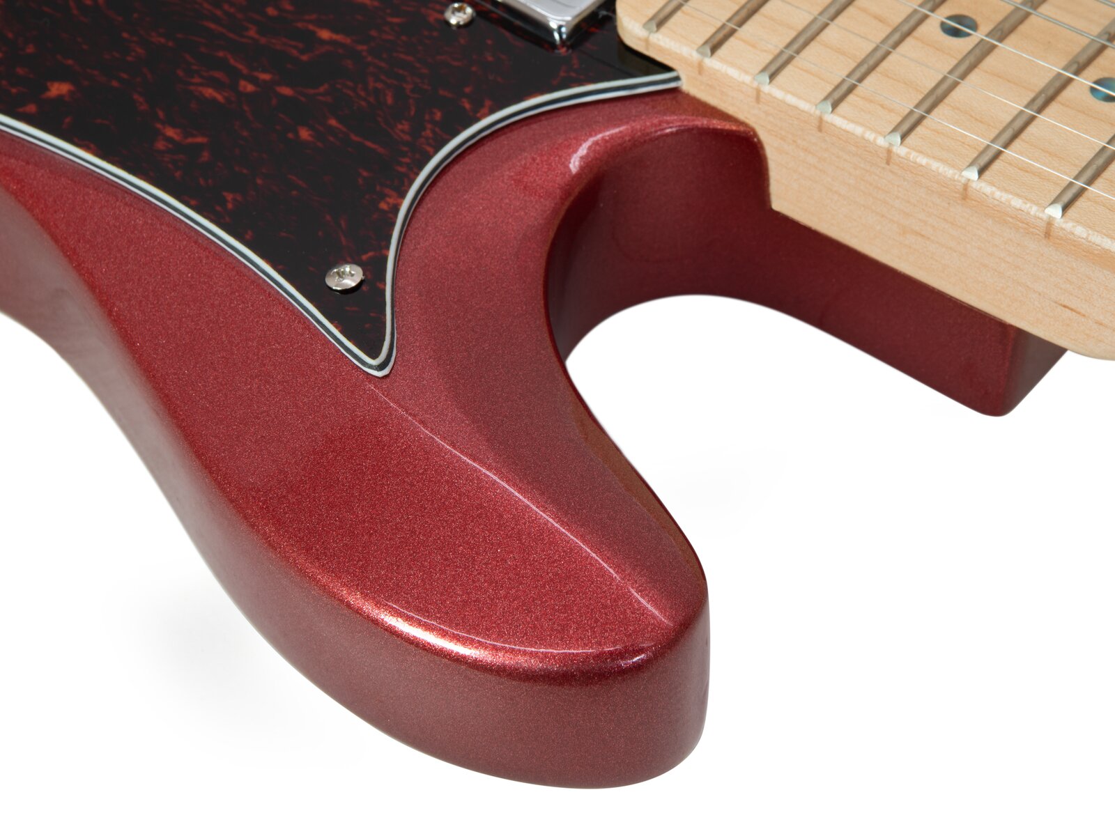 Dimavery TL-501 Modern E-Gitarre, red sparkle