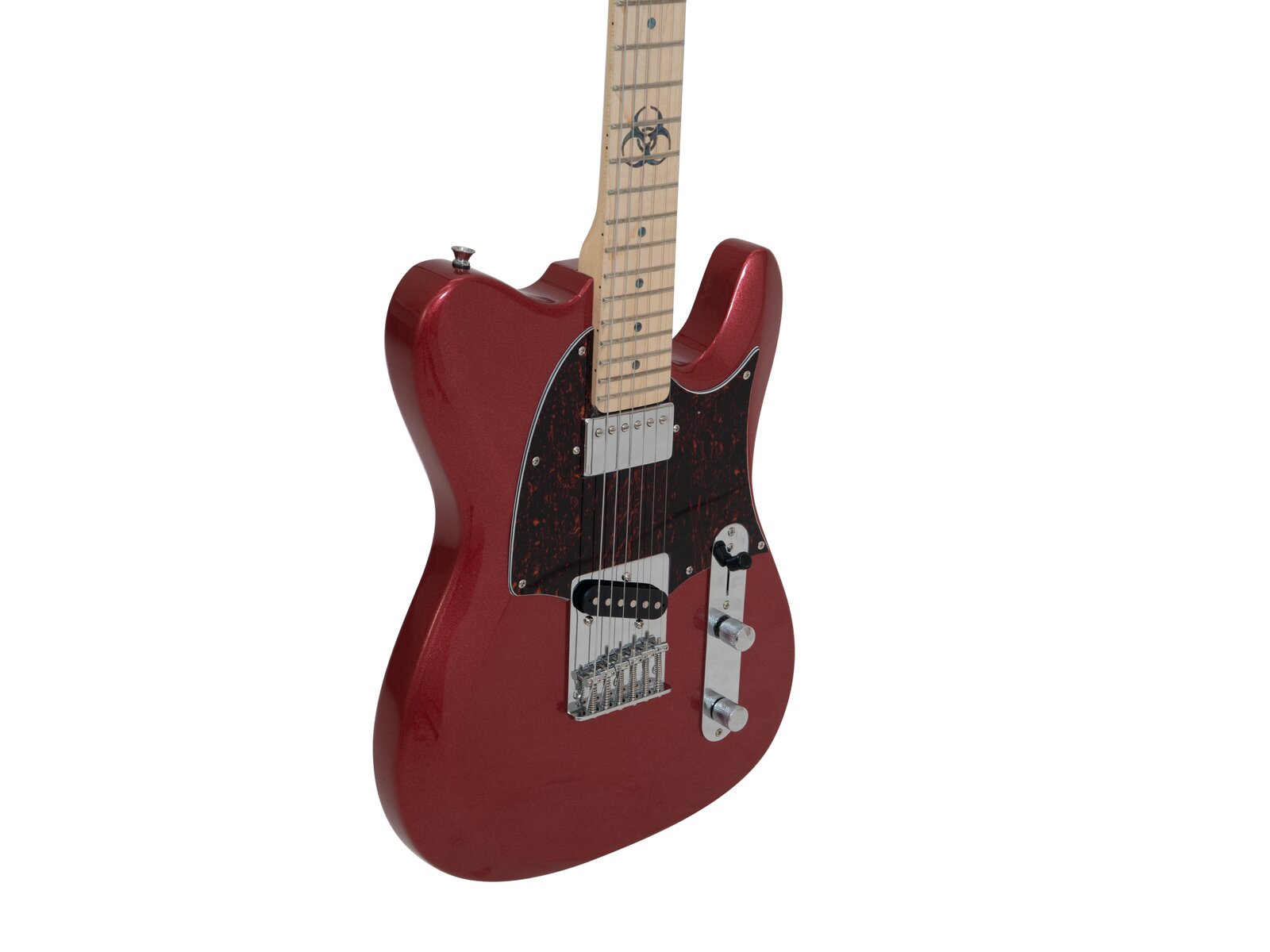 Dimavery TL-501 Modern E-Gitarre, red sparkle