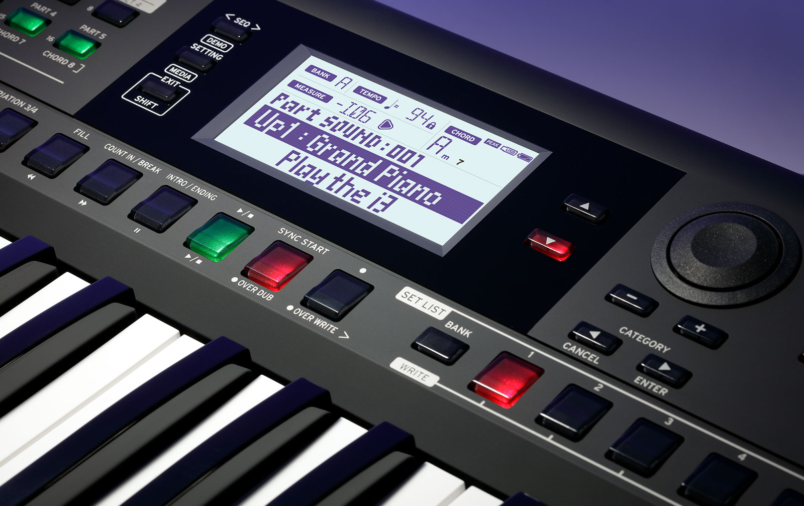 Korg i3 Workstation mit 61 Tasten, schwarz