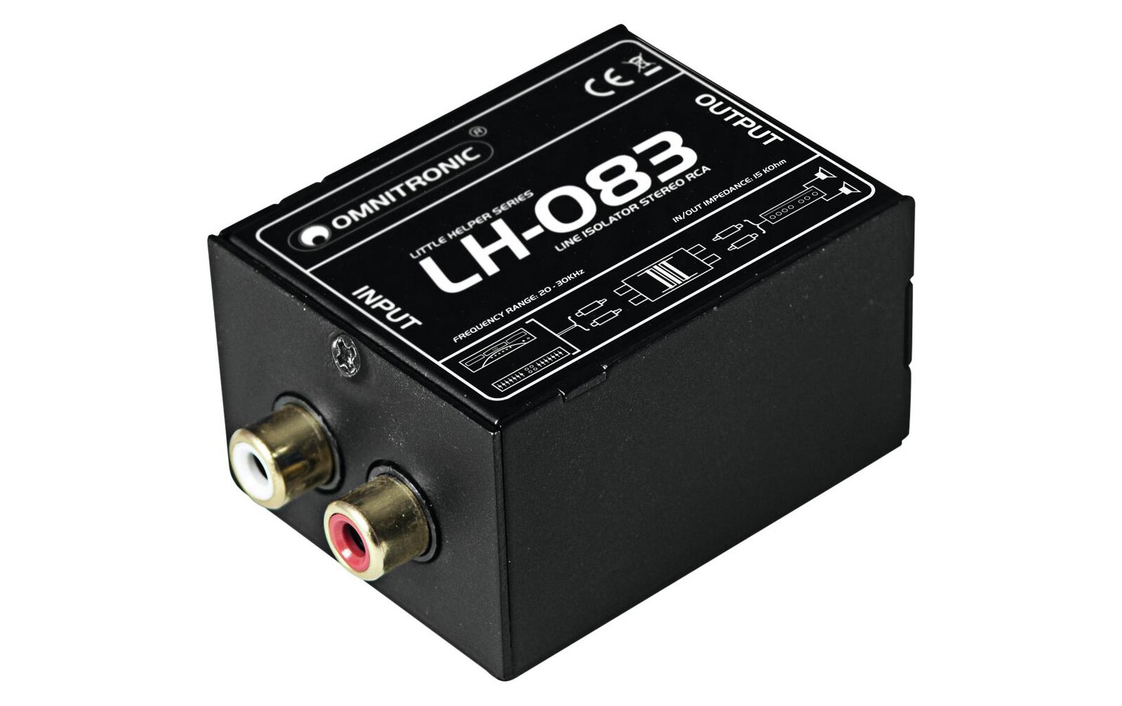 Omnitronic LH-083 Stereo-Isolator RCA S