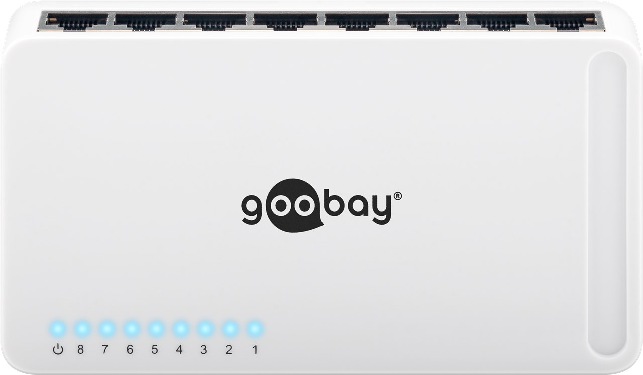Goobay 8 Port Gigabit Ethernet Netzwerk-Switch