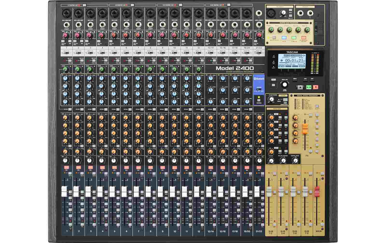 Tascam Model 2400 analoges Studio- und Live-Recording Mischpult