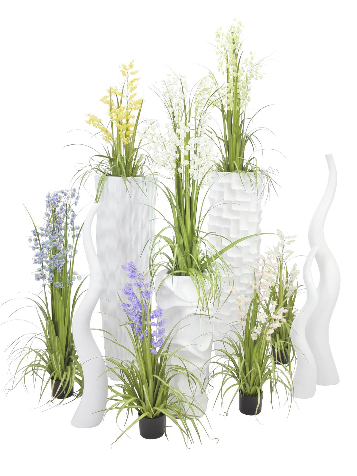 Europalms Designvase WAVE-100, weiß