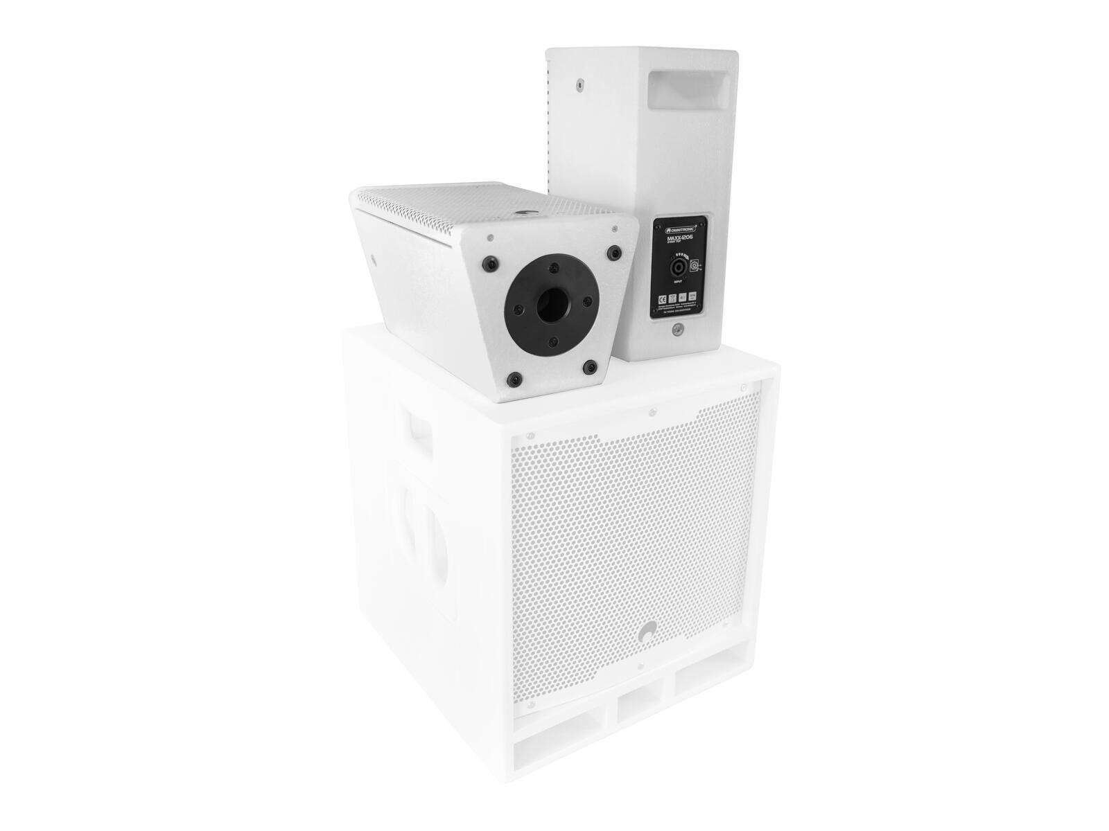 Omnitronic MAXX-1206 2-Wege Top 6,5 Zoll  2x weiß
