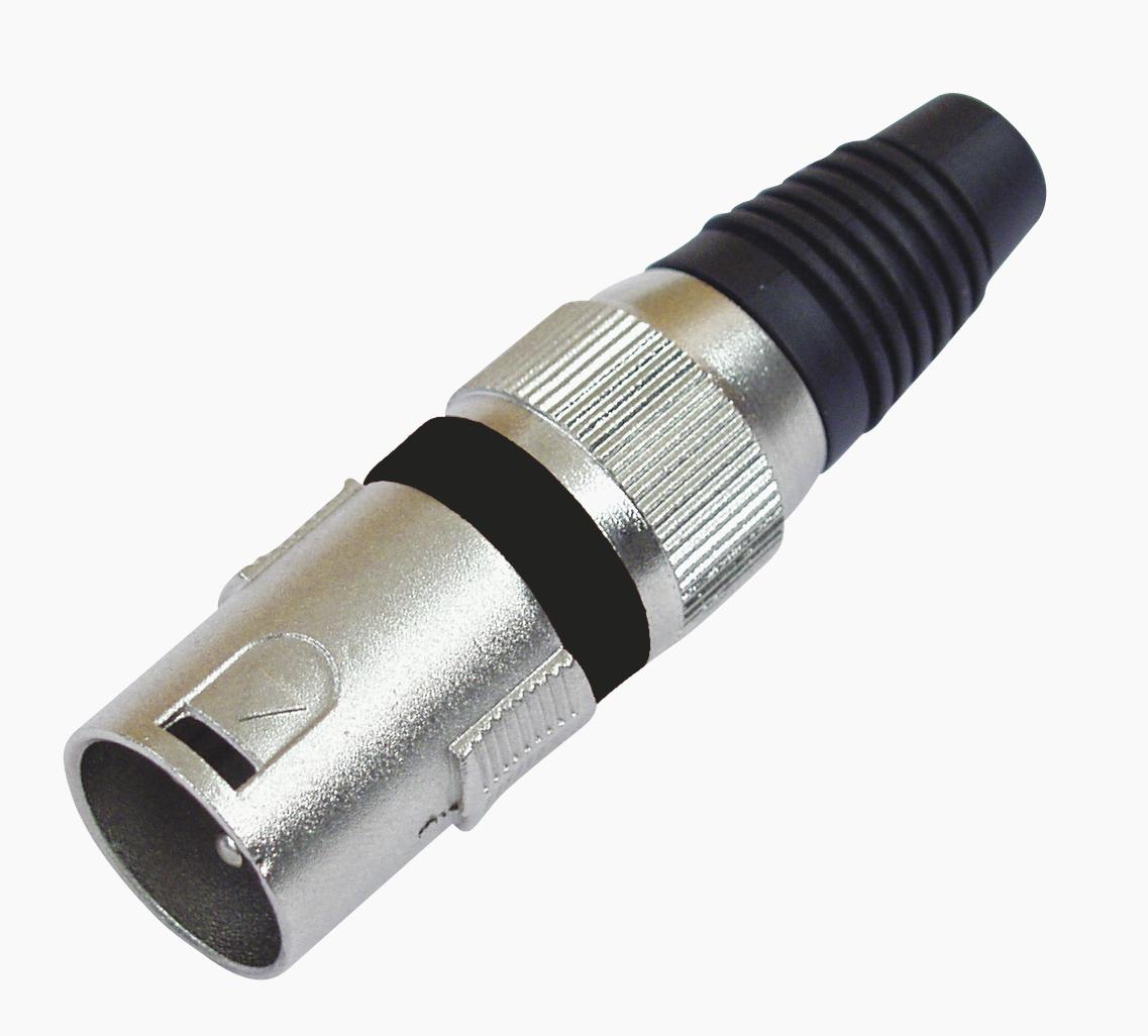 Omnitronic Mikrofonkabel 2x0,22 100m sw + Steckerset