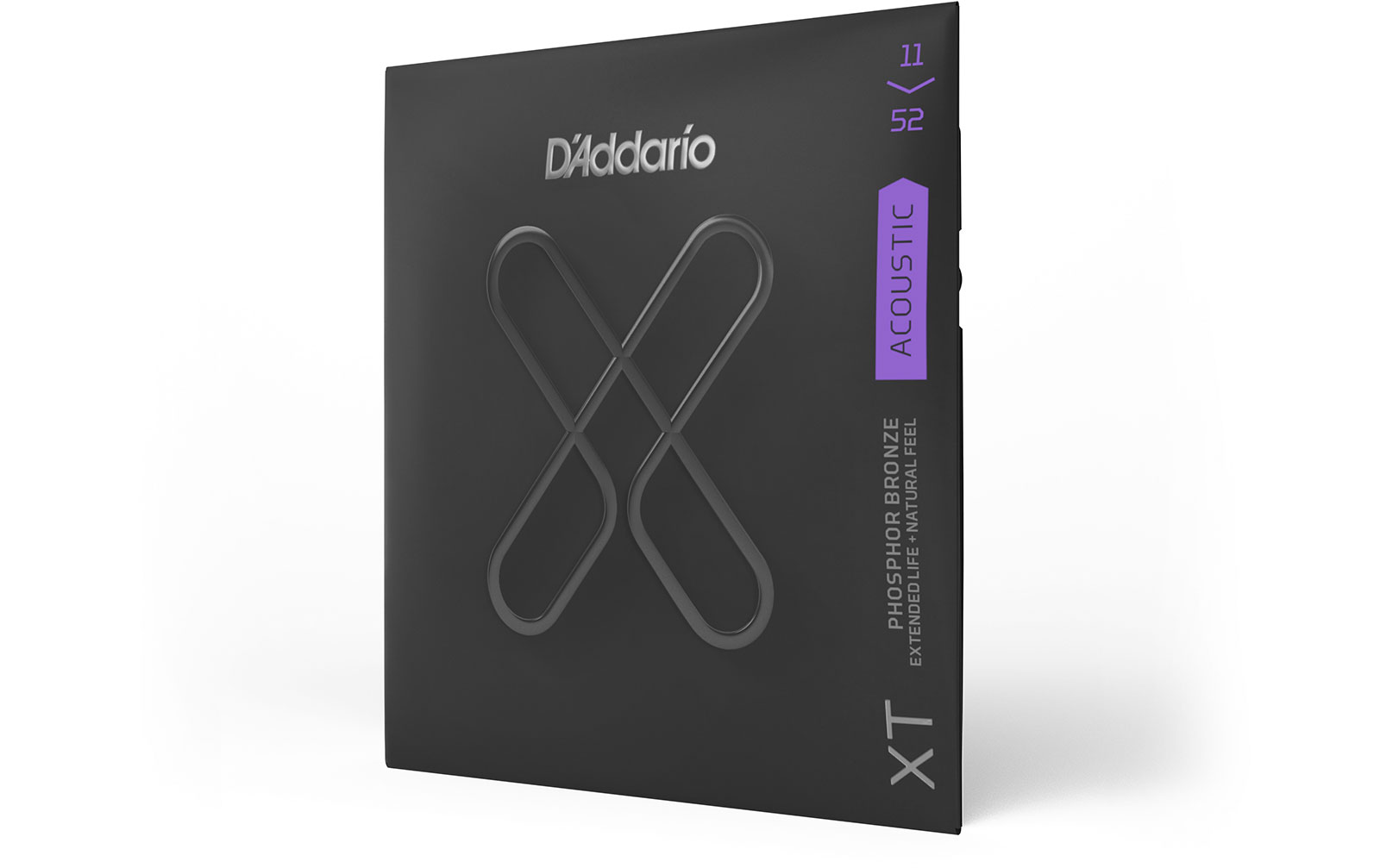 D'Addario XTAPB1152, XT Acoustic Phosphor Bronze, Custom Light, 11-52