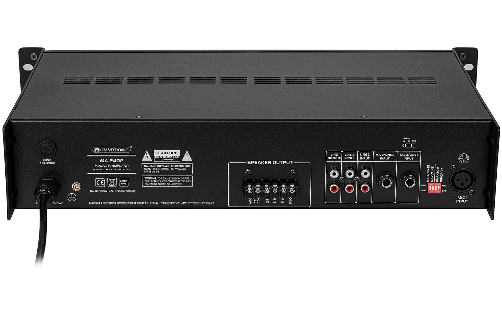 Omnitronic MA-240P ELA-Mischverstärker