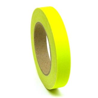 Adam Hall 58064 NYEL Gaffer Klebeband Neongelb 19mm x 25m