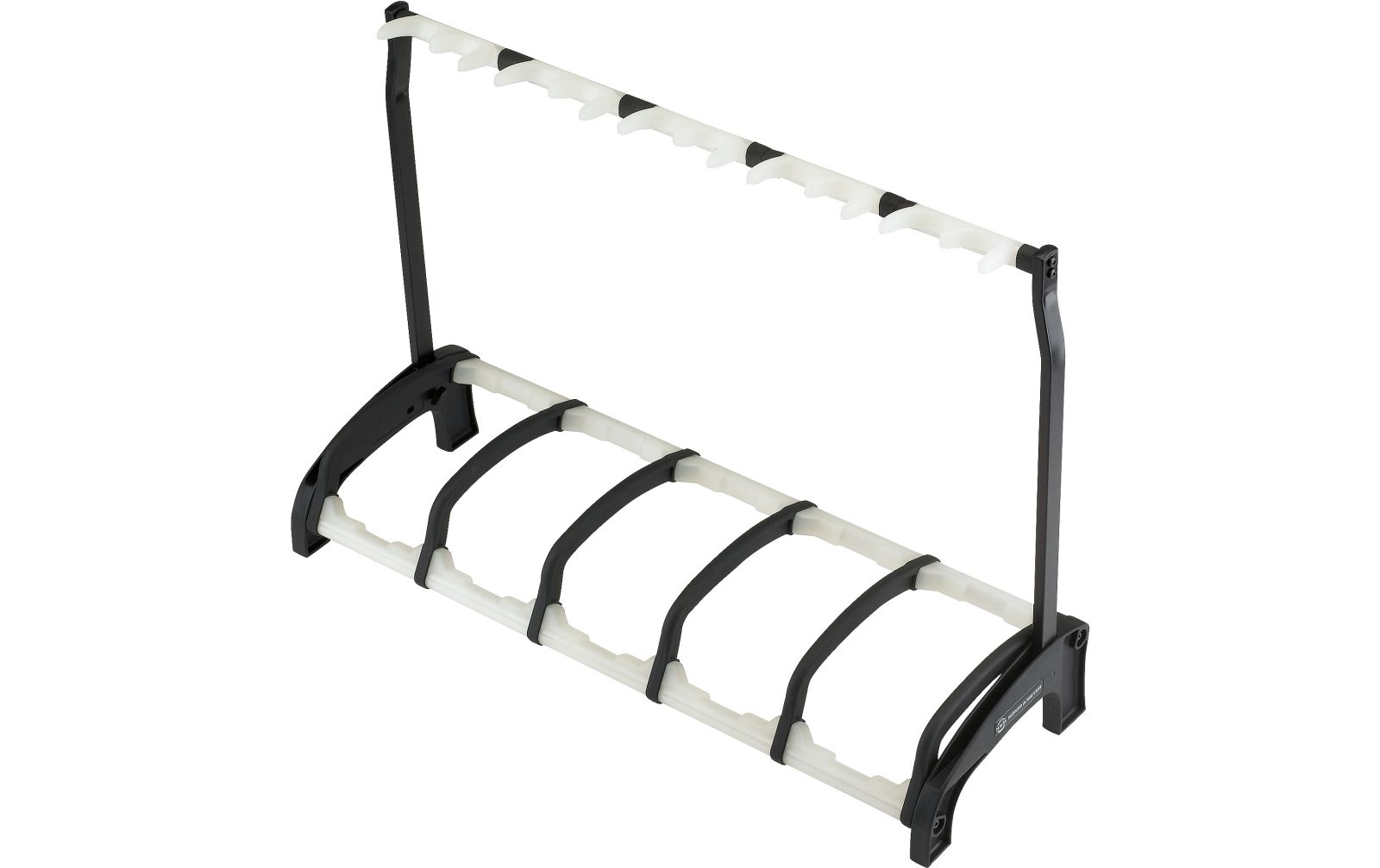 K&M 17515 5-fach Gitarrenständer Guardian 5, schwarz mit transluzenten Elementen