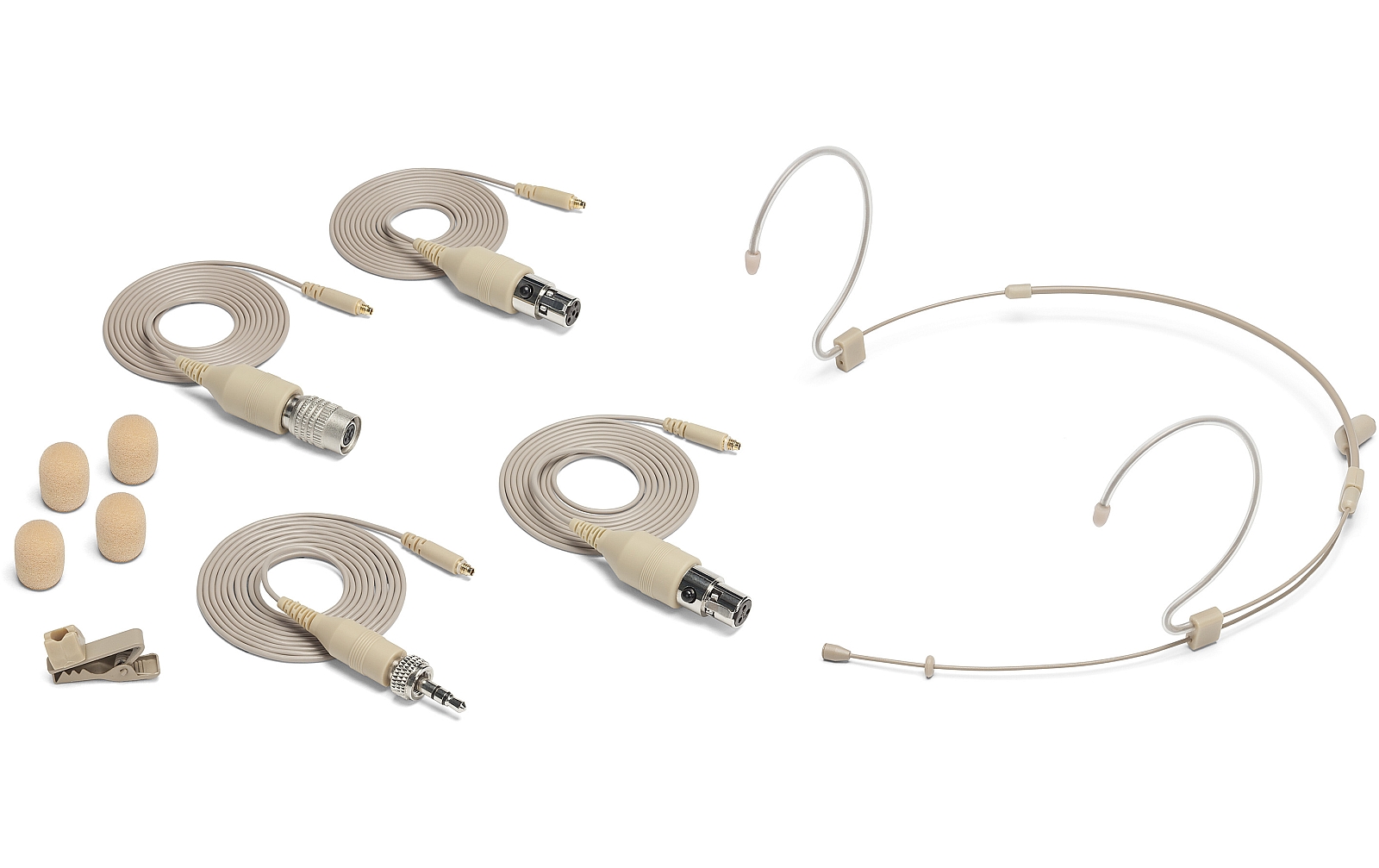 Samson DE10x Double Earset Microphone (Omnidirectional) Headset Microphone with Miniature Condenser Capsule
