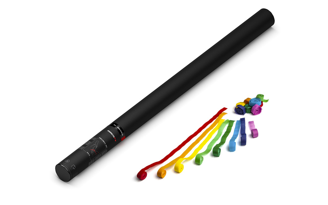 Magic FX Handheld Luftschlangen Kanone Pro 80cm Bunt