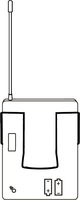 LD Systems Ersatzclip für Bodypack der WS ECO 16 BPH Serie