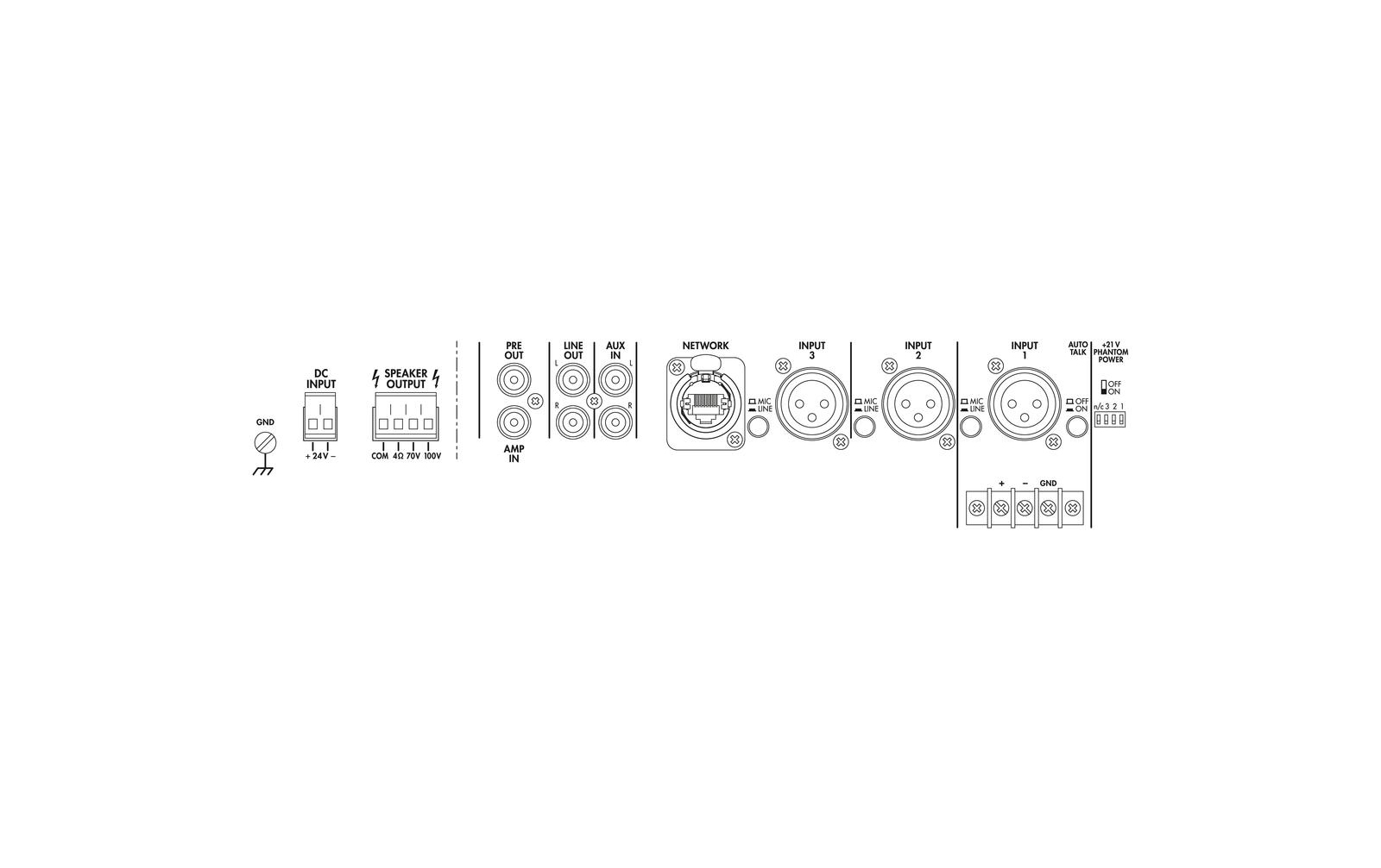 Monacor PA-900DT ELA-Verstärker