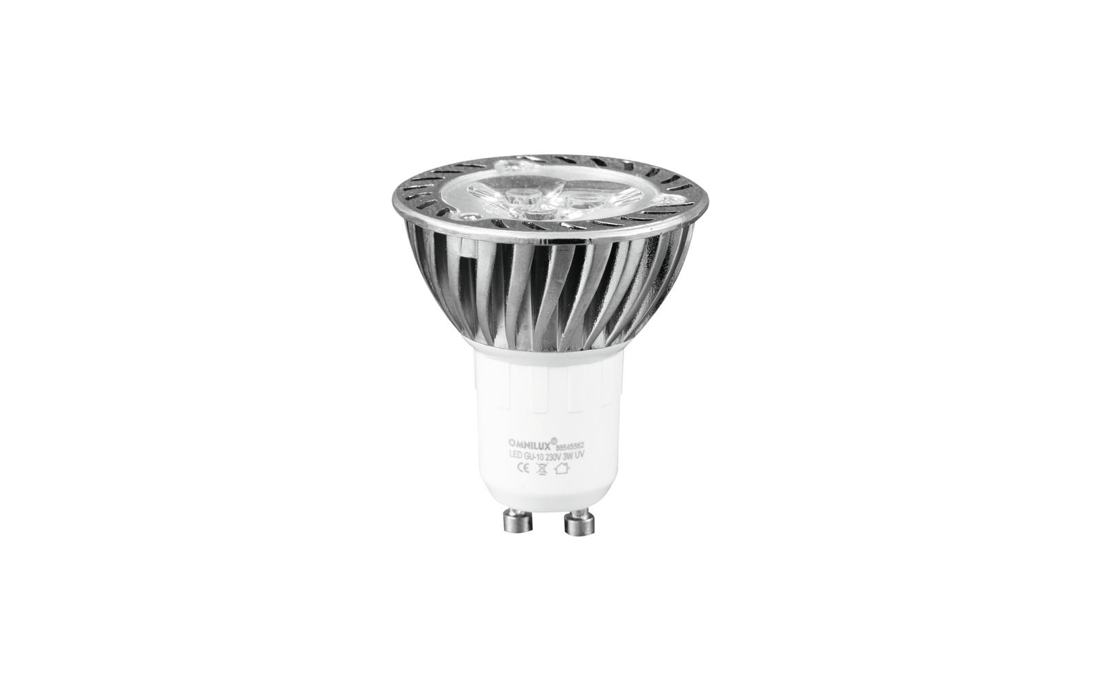 Omnilux GU-10 230V 3x1W LED UV aktiv